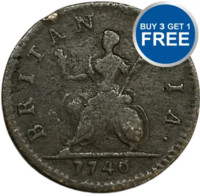 1730 - 1754 - 1 Farthing George Ii - Choice Of Year - Great Britain • £29.99