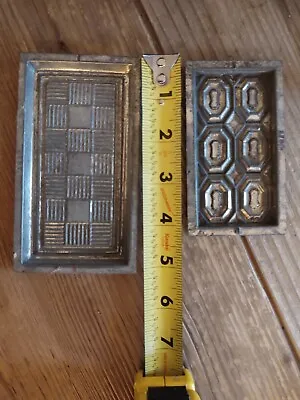 Vintage Antique Unusual Style Chocolate Bars 1  1/2 X 3/4” MOLD TRAYS • $42.99