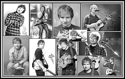 Ed Sheeran Signed Collage Cotton Canvas Image. Limited Edition (ES-3) • £10.99