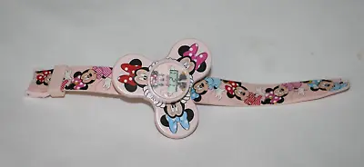 Accutime Watch Disney Minnie Mouse Allover Kids Youth Girls Spinner Pink Watch • $9.77
