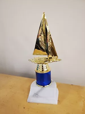 Sailboat Sailing Award Or Trophy About 7  High Boating Regatta W Engraving • $7.90