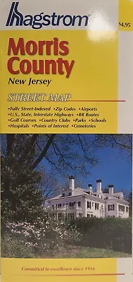 HAGSTROM Morris County Map New Jersey • $19.95
