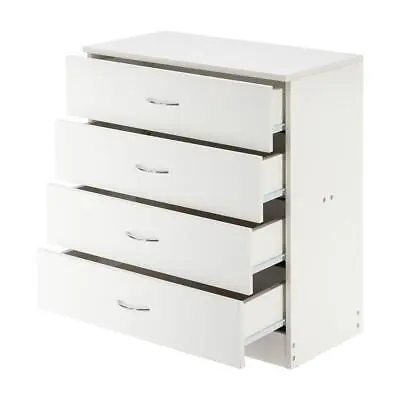 $69.49 • Buy Used Chest Of Drawer Dresser 4 Drawer Discount Furniture Cabinet Bedroom Storage