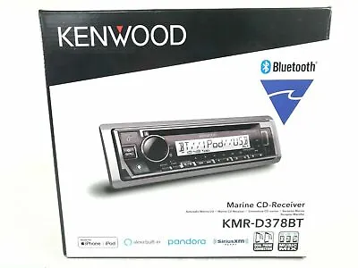 Kenwood KMR-D378BT Marine Bluetooth CD Android IPhone Alexa Pandora XM USB Aux • $219.95