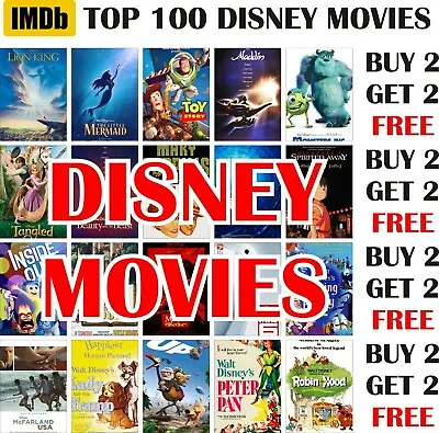 £3.99 • Buy IMDb Top 100 Best Disney Movies Posters A4 A3 Size BUY 2 GET 2 FREE (pt21)