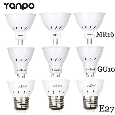 LED Bulb Spotlight 3W 5W 7W MR16 GU10 E27 2835 SMD Lamp 110V 220V 12V 24V Bright • $2.05