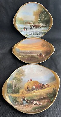 3 Country Life Collectors Plate Plates Paetz-Kalich Harvest Farm Horses Heavy • £10.99