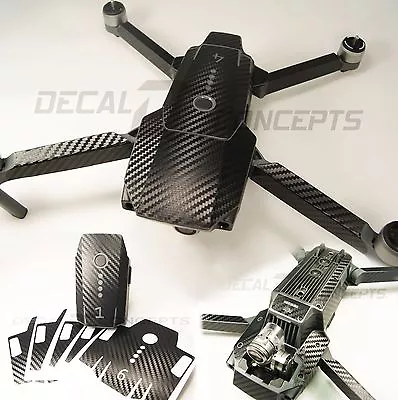 DJI Mavic Carbon Fiber Ultimate Graphic Wrap Kit -Underside Decal Skin Sticker • $21.99