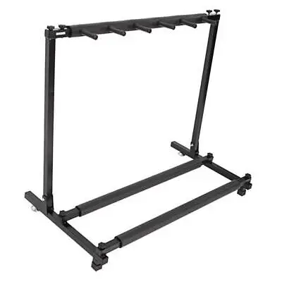 Hot Sale Triple Folding Multiple Guitar Holder Rack Stand Black Standard • $31.18