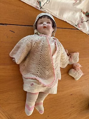Antique Ideal Composition & Cloth 1923 Cry Baby Doll 19  Working Eyes • $140