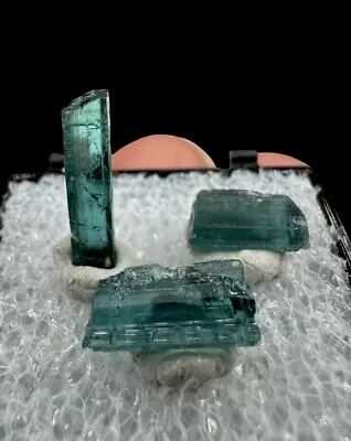 Indicolite Tourmaline Lot: Pulsifer Quarry. Mt Apatite. Auburn  Maine 🇺🇸 • $150