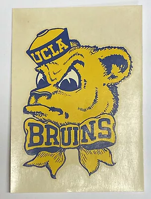 Vintage 1950s Ucla Bruins California Los Angeles University Decal 2.5x4 In • $14.95