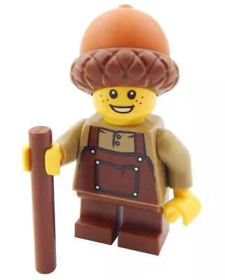 NEW LEGO ACORN BOY MINIFIG Peasant Castle Medieval Costume Kid Forest Elf • $8.49