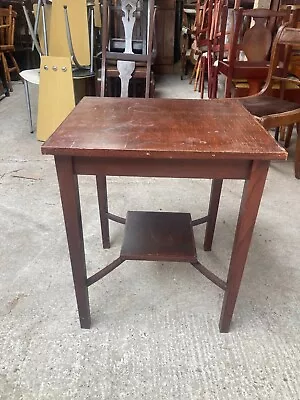 Vintage Antique Style Brown Wooden Side End Hall Table With Shelf • £49.99