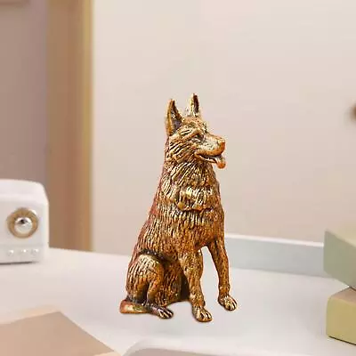 Miniature Dog Figurine Collection Wolf Figurines For Living Room Table Decor • $34.62