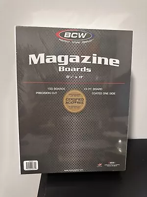 BCW Magazine Bags And Boards - Acid Free Archival Magazine Storage - Single Sets • $3.28