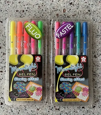 10x Sakura Gelly Roll Gel Pens MOONLIGHT. 5 Light Colours & 5 Dark Colours. • £23.99