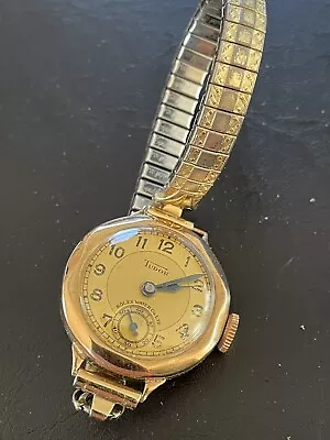 Ladies Tudor Rolex 9ct Gold Case Ladies Manual Watch • $900