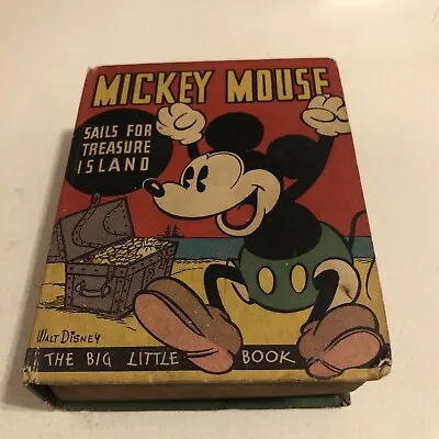 Disney's Mickey Mouse Sails For Treasure Island Big Little Book #750 Fine  • $50