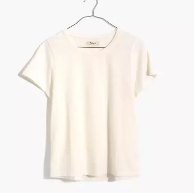 Madewell Women's (Re)sourced Cotton Swing Crop Tee Small MD230 • $12