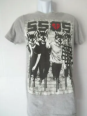 5SOS 5 SECONDS OF SUMMER Gray Tee Shirt T Pop Rock Music Boy Band  • $18