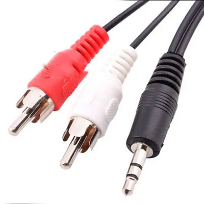 £3.17 • Buy Long 3.5Mm Aux Audio Output Auxiliary Cable Cord To Rca Mp3 Hica DS