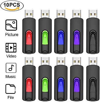 2GB 4GB 8GB 16GB 32GB 10Pack USB 2.0 Pen Thumb Drive Flash Drive Memory Stick  • $43.99