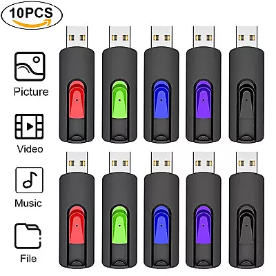 2GB 4GB 8GB 16GB 32GB 10Pack USB 2.0 Pen Thumb Drive Memory Stick Flash Drive • $52.99
