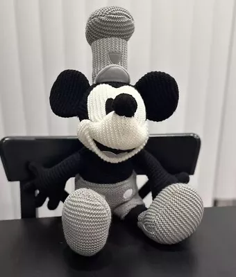 Disney Parks Mickey Mouse Knit Plush • Steamboat Willie • 22” • (Crochet) • $27