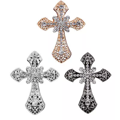 Car Air Freshener Vent Clip Rhinestone Cross Fragrance Scented Car Vent Clip • $8.09