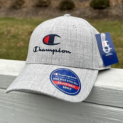 Champion Grey Logo Snapback Graphic Unisex Hat Cap Adjustable Mcm Running New • $14.99