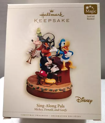 Hallmark Sing Along Pals Magic Sound Ornament Mickey Donald Goofy 2006 - 128 • $22.99