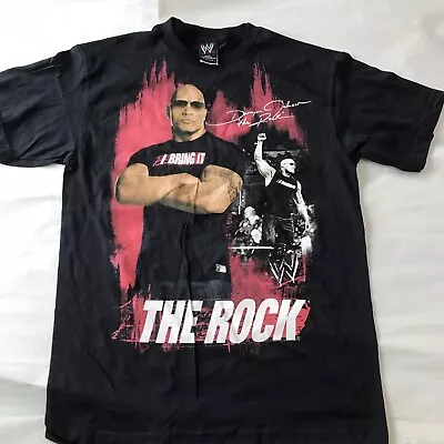 WWE WRESTLING -THE ROCK- I BRING IT- T-SHIRT BOYS X-large Size 18-20 • $5.99