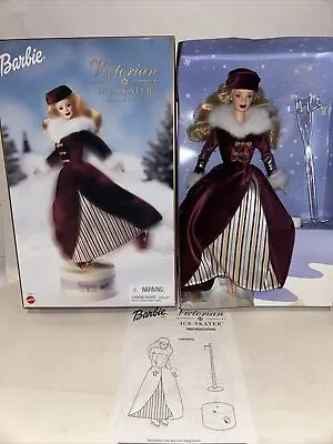 Victorian Ice Skater Barbie Doll 2000 Special Edition Blonde Mattel Music Box • $19.99