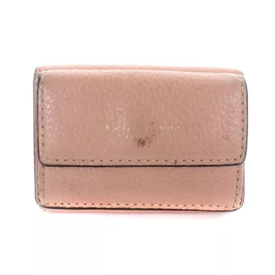 Marc Jacobs Wallet Tri-fold Leather Pink AK4 Used • $59.82