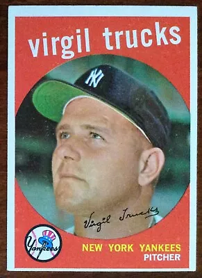 1959 Topps #417 Virgil Trucks New York Yankees NM • $4