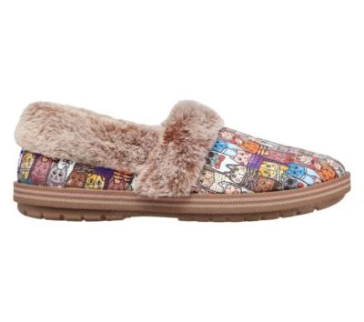 £39 • Buy Ladies Skechers Bedroom Slippers Too Cozy Cats Memory Foam 33347 MLT