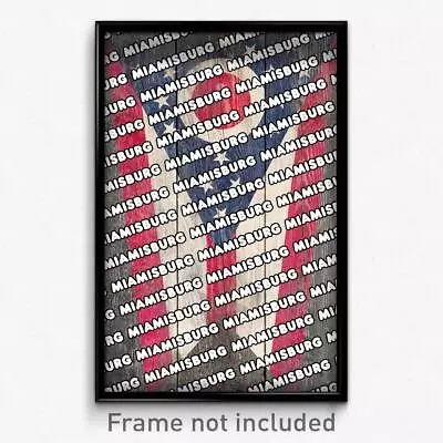 Miamisburg Ohio Poster (OH City Souvenir 11x17 Town Print) • $24.99