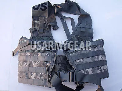  New Us Army Acu Molle Ii Fighting Load Carrier Vest Flc Lbv Rifleman Real Usgi • $37.11