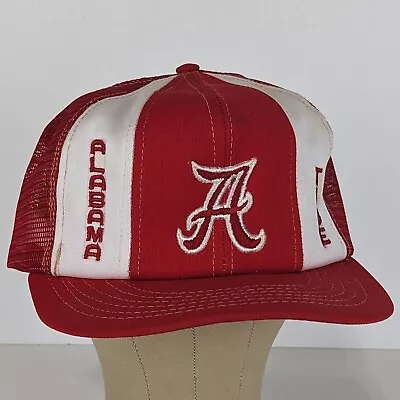 Vtg Alabama Crimson Tide Mesh Snapback Trucker Hat Cap Semco USA Embroidered • $17.95