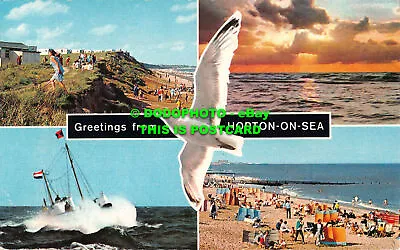 R532391 Greetings From Hopton On Sea. D. Constance. Multi View • £7.99