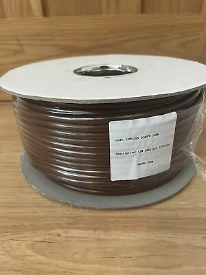 100m DRUM COAX AERIAL CABLE BROWN • £12.99