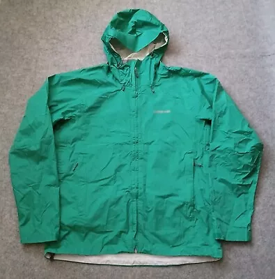 Patagonia Torrentshell Waterproof Rain Shell Jacket H2no Men L Green Hooded Coat • $113.99