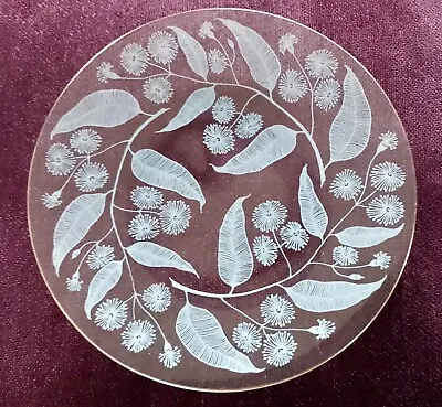 4 Vintage Chance Glass Plates Calypto Design 7  • £15.20