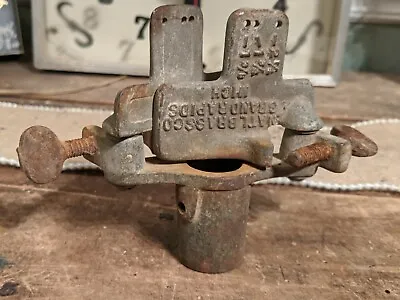 $19.99 • Buy NATIONAL BRASS Co. GRAND RAPIDS MICH LOCK MORTISE DRILL GUIDE VINTAGE HAND TOOL