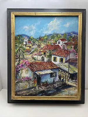 Mid Century Mexican Oil Painting Original Art Mexican Art Signed • $100