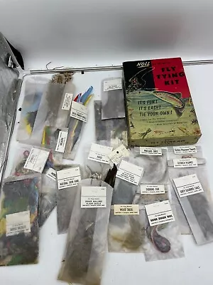 Vintage Lot Dry Fly Hackle Feathers Fly Tying Fishing Pheasant Duck Ostrich Deer • $151.30