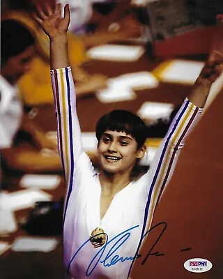 Nadia Comaneci Signed 8x10 Photo PSA/DNA Autographed Olympic Gold Gymnastics 10 • $59.99