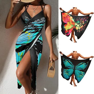 £11.39 • Buy Women Sexy Bikini Cover Up Scarf Swimming Dress Swimwear Beach Wrap Sarong Pare,
