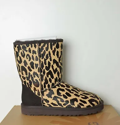 UGG Australia Women's Classic Short Boots Exotic Print Zebra/Cheetah #1002790 • $249